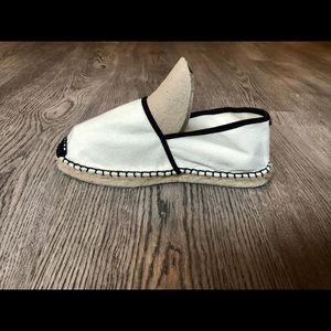 White Espadrille Flats